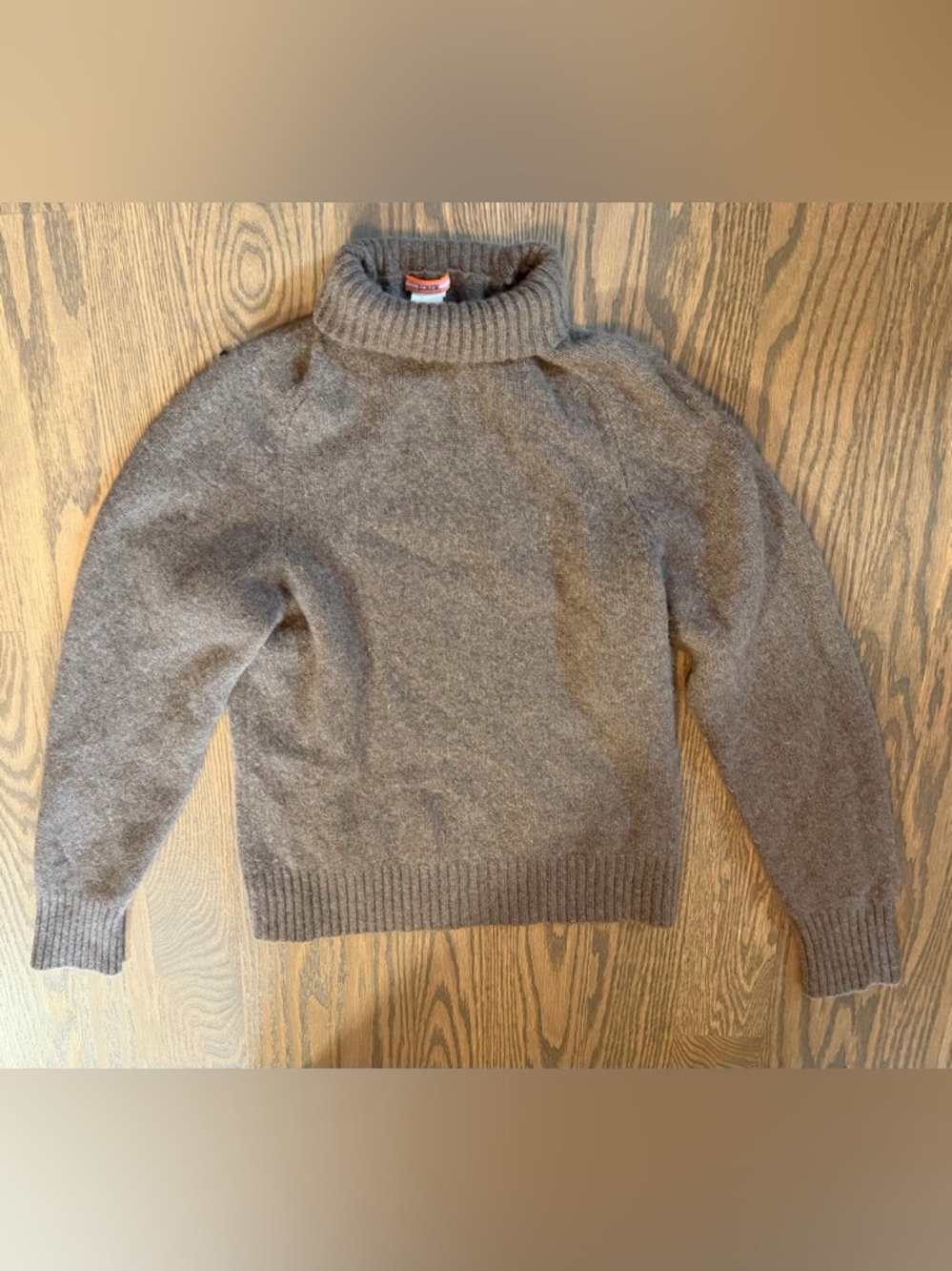 J. Crew Brown Cashmere Turtleneck Sweater